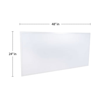 2 ft. X 4 ft. 50-Watt Dimmable Integrated LED Flat Panel Flush Mount Light with 5500 Lumens 5000K - JONATHAN Y